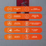 KIT DE 3 PIEZAS DE LÁMPARA DE EMERGENCIA LED TECNOLITE MEBSUTA III RECARGABLE 1W LUZ DE DÍA PORTÁTIL LED INTEGRADO