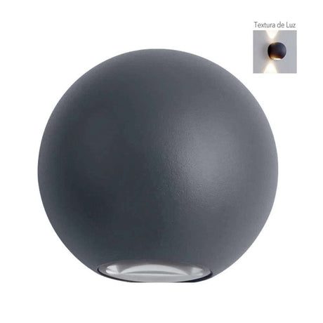 KIT DE 2 PIEZAS DE LAMPARA DE EXTERIOR LED TECNOLITE VERITATE II PARA SOBREPONER 6W LUZ SUAVE CALIDA