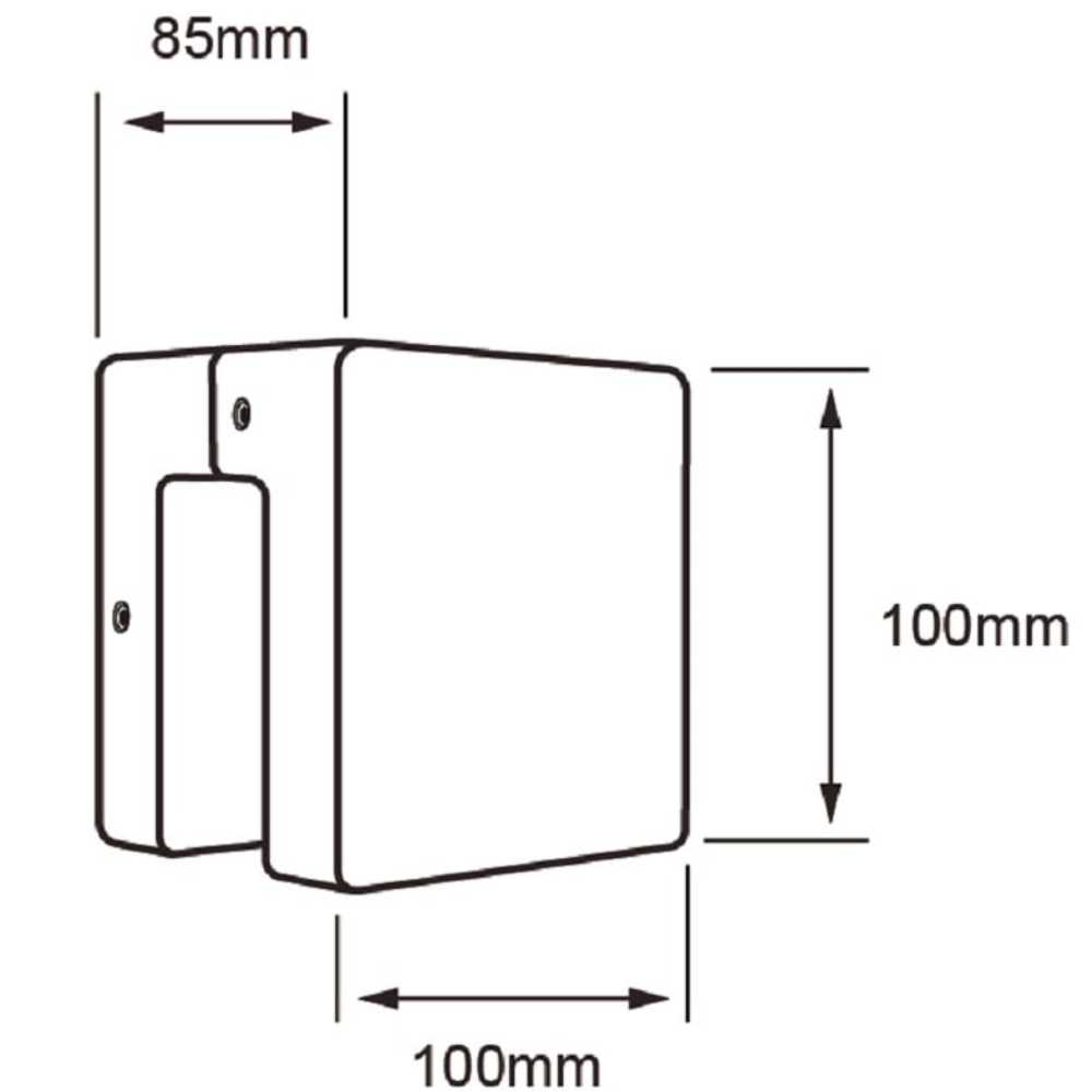 KIT DE 2 PIEZAS DE LAMPARA DE EXTERIOR LED OPHIUCHI II TECNOLITE PARA SOBREPONER 6W LUZ SUAVE CALIDA