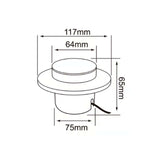KIT DE 2 PIEZAS DE LUM EXT LUZ CORTESIA LED6W100-240V 3000K 120LM TECNOLITE