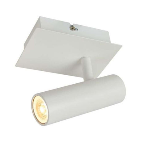 KIT DE 2 PIEZAS DE LAMPARA DE INTERIOR LED TECNOLITE HAN I SPOT PARA SOBREPONER 6W LUZ SUAVE CALIDA DIRIGIBLE BLANCO