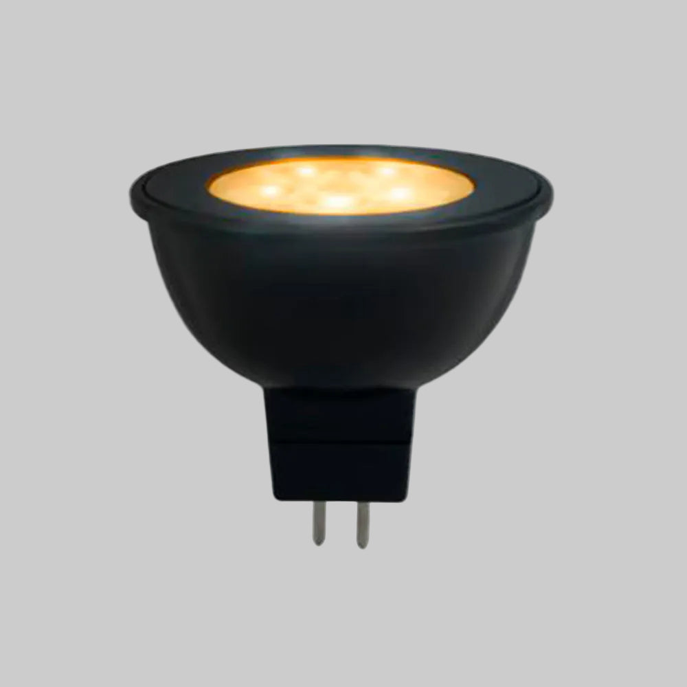 KIT DE 6 PIEZAS DE FOCO LED 6W/100-277V. MR-16 1800K LUZ SUAVE CALIDA