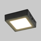 KIT DE 10 PIEZAS DE LUM LED SOBREPONER CUADRADO 6W 3000K 100-240V NEGRO