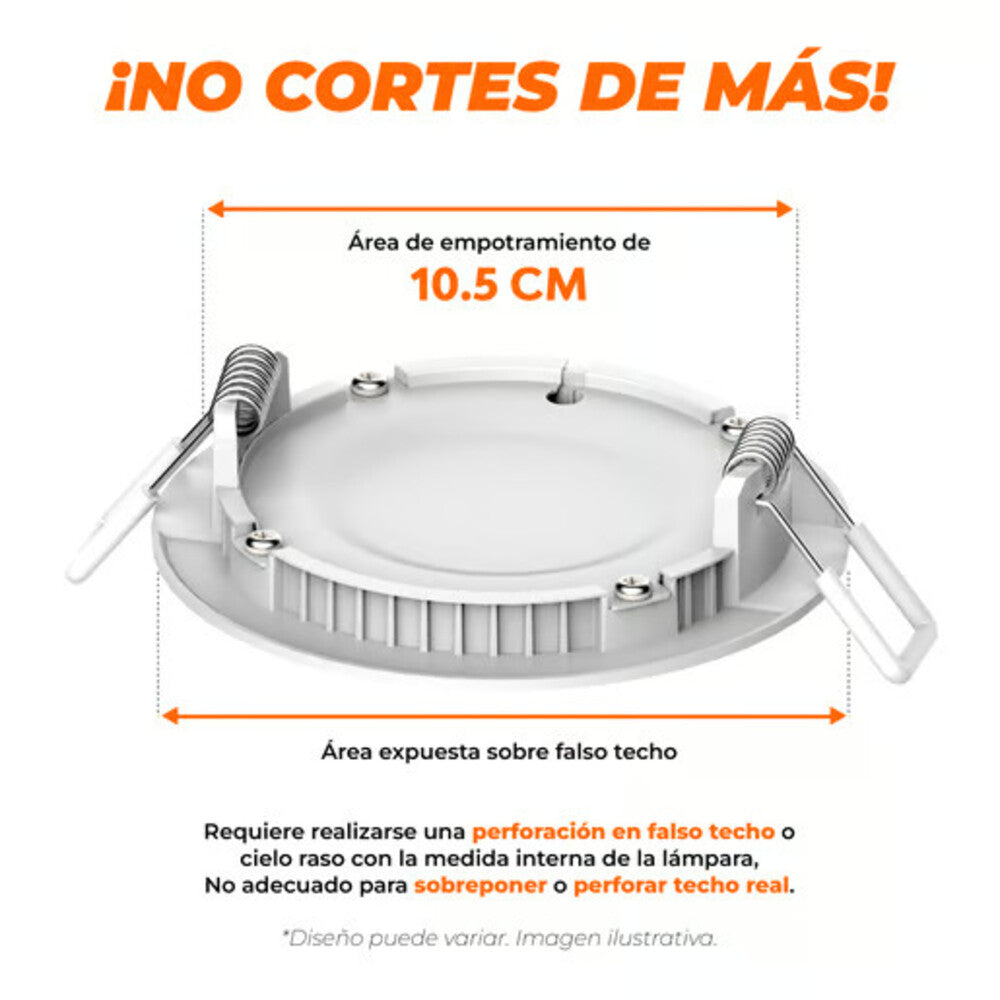 KIT DE 13 PIEZAS DE LÁMPARA DE INTERIOR EMPOTRABLE BUCARAMANGA VI TECNOLITE NO ATENUABLE 6W LED INTEGRADO LUZ SUAVE CÁLIDA