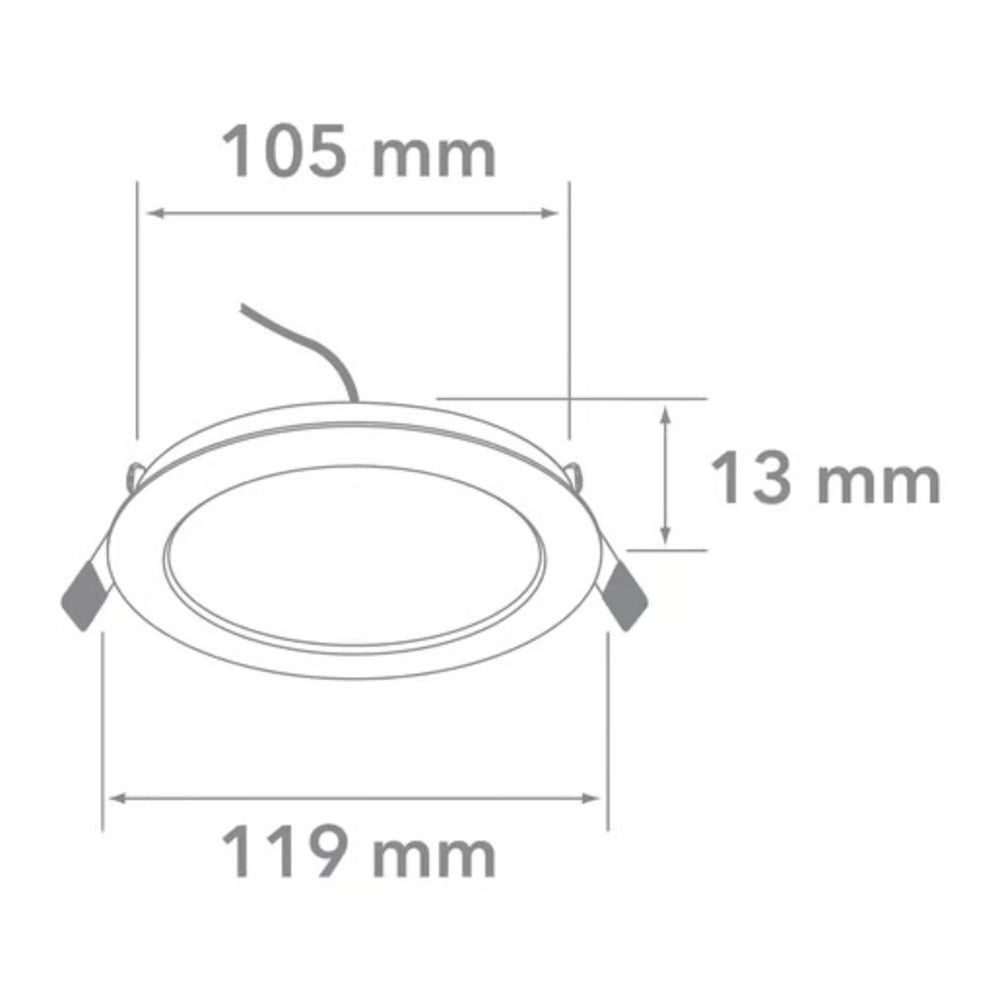 KIT DE 13 PIEZAS DE LÁMPARA DE INTERIOR EMPOTRABLE BUCARAMANGA VI TECNOLITE NO ATENUABLE 6W LED INTEGRADO LUZ SUAVE CÁLIDA