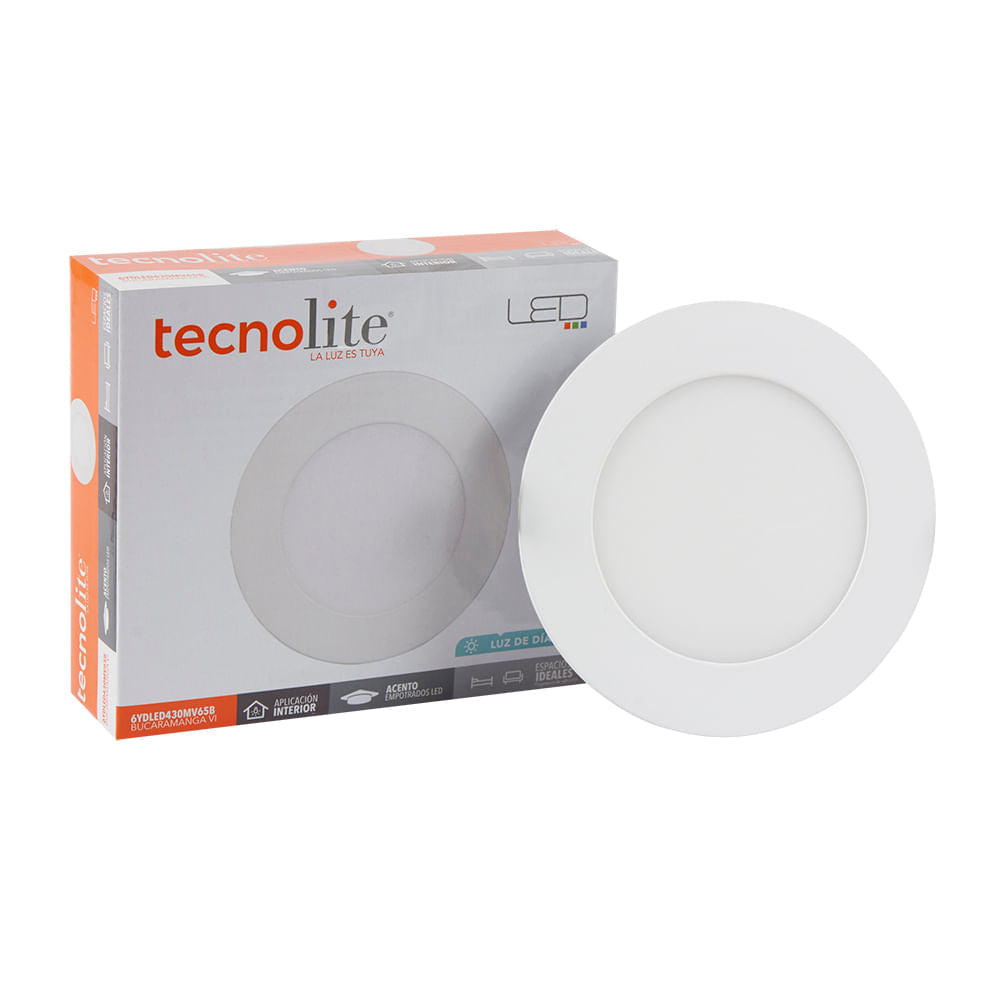 KIT DE 14 PIEZAS DE LAMPARA DE INTERIOR EMPOTRABLE BUCARAMANGA VI NO ATENUABLE 6W LED INTEGRADO LUZ DE DIA