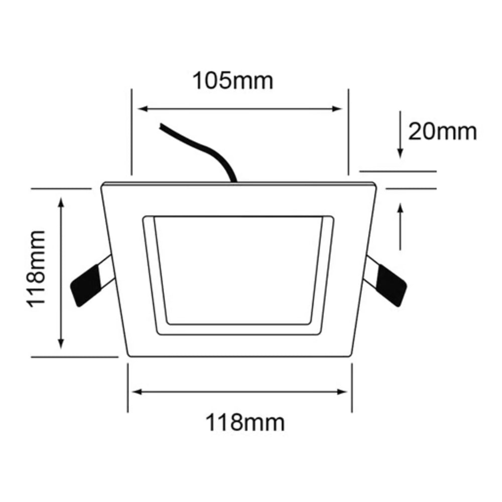 KIT DE 13 PIEZAS DE LÁMPARA DE INTERIOR EMPOTRABLE LED BRIGHTON VI 6W NO ATENUABLE LED INTEGRADO LUZ DE DÍA