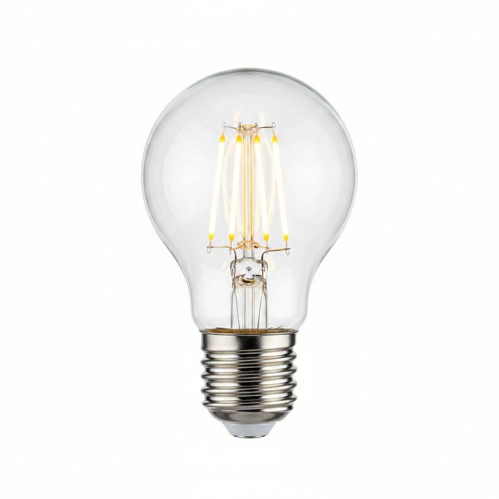 KIT DE 25 PIEZAS DE FOCO FILAMENTO LED 7W/127V. 2700K LUZ SUAVE CALIDA