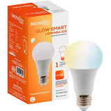 KIT DE 6 PIEZAS DE FOCO LED TECNOLITE GLOW SMART 7W LUZ BLANCA DINAMICA BASE E27 ATENUABLE COMPATIBLE CON APP MOVIL Y ASISTENTES DE VOZ