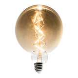 KIT DE 4 PIEZAS DE LAMP. LED 7W/127V. ESFERA CRISTAL AMBAR 2700K LUZ SUAVE CALIDA E27 ***NO ATENUABLE***