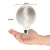 KIT DE 4 PIEZAS DE LAMP. LED 7W/127V. ESFERA CRISTAL AMBAR 2700K LUZ SUAVE CALIDA E27 ***NO ATENUABLE***