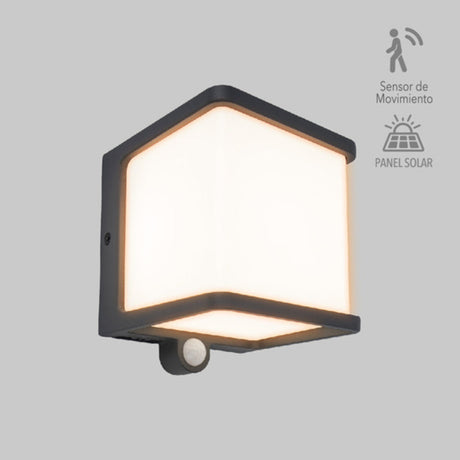 KIT DE 2 PIEZAS DE EXT LED S/PISO 7.5W300LM3000K GRIS PERDITA TECNOLITE