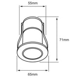 KIT DE 2 PIEZAS DE INT EMP LED 7W100-240V400LMIP6203000K B FORAMEN IV TECNOLITE