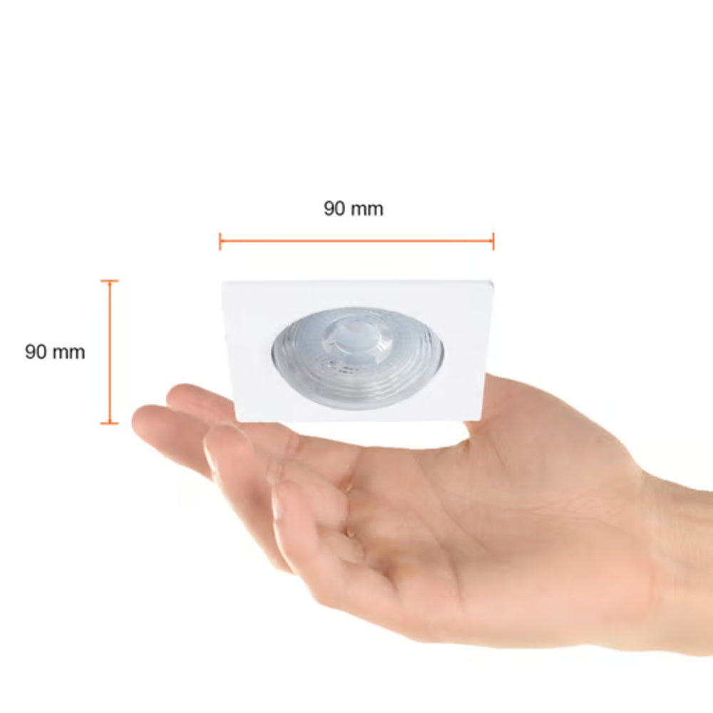 KIT DE 13 PIEZAS DE LÁMPARA EMPOTRABLE LED TECNOLITE ALCOR 7W LUZ DE DÍA BLANCO