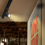 KIT DE 2 PIEZAS DE LAMPARA DE INTERIOR TECNOLITE HALLEY SMART 7W SPOT DE RIEL LUZ RGB Y BLANCA ATENUABLE COMPATIBLE CON APP MOVIL Y ASISTENTES DE VOZ NEGRO