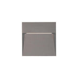 KIT DE 3 PIEZAS DE LUZ DE CORTESIA LED SOBREP. MURO 8W/127V. 3000K ALUM. GRIS KAVE I