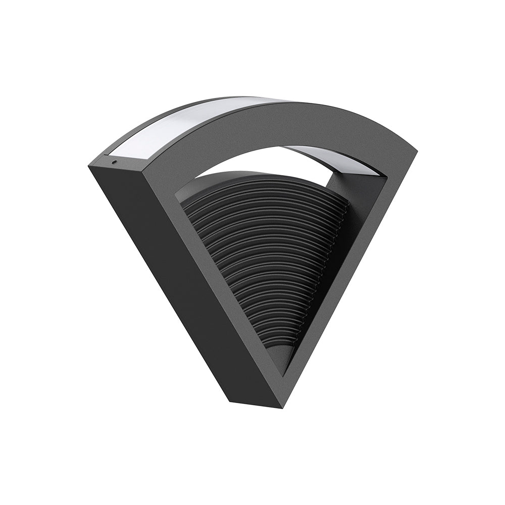 KIT DE 2 PIEZAS DE LUMINARIO INT MURO LED 8W CCT NEGRO