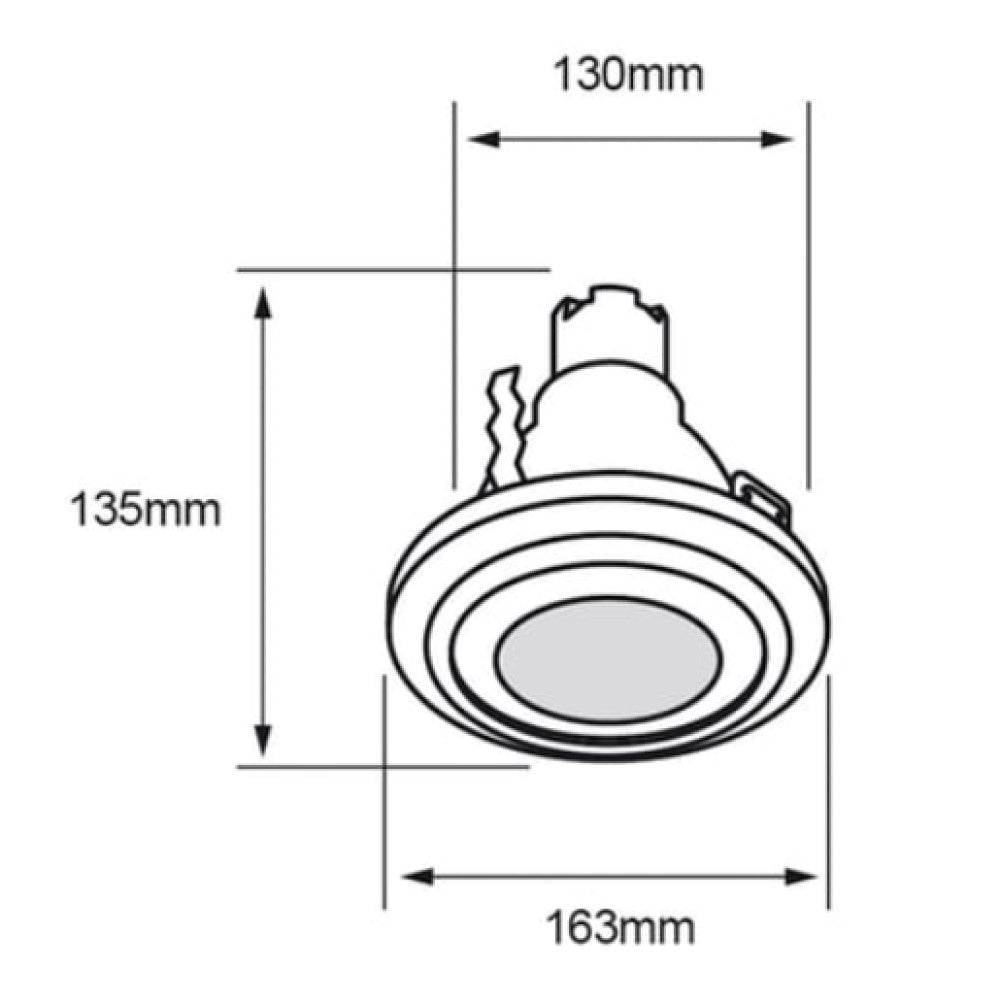 KIT DE 4 PIEZAS DE INTERIOR EMPOTRADO LED 8.5W6500K800LM OLMO TECNOLITE