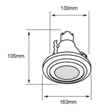 KIT DE 4 PIEZAS DE INTERIOR EMPOTRADO LED 8.5W6500K800LM OLMO TECNOLITE