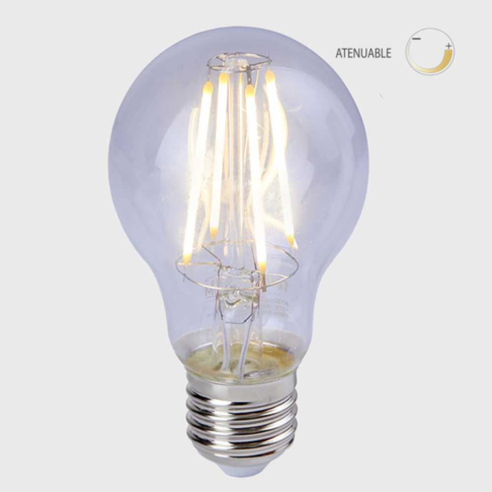 KIT DE 11 PIEZAS DE FOCO LED TECNOLITE DE FILAMENTO 7W LUZ SUAVE CALIDA BASE E27