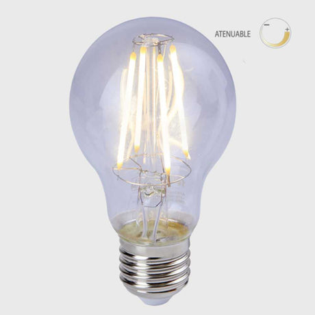 KIT DE 11 PIEZAS DE FOCO LED TECNOLITE DE FILAMENTO 7W LUZ SUAVE CALIDA BASE E27
