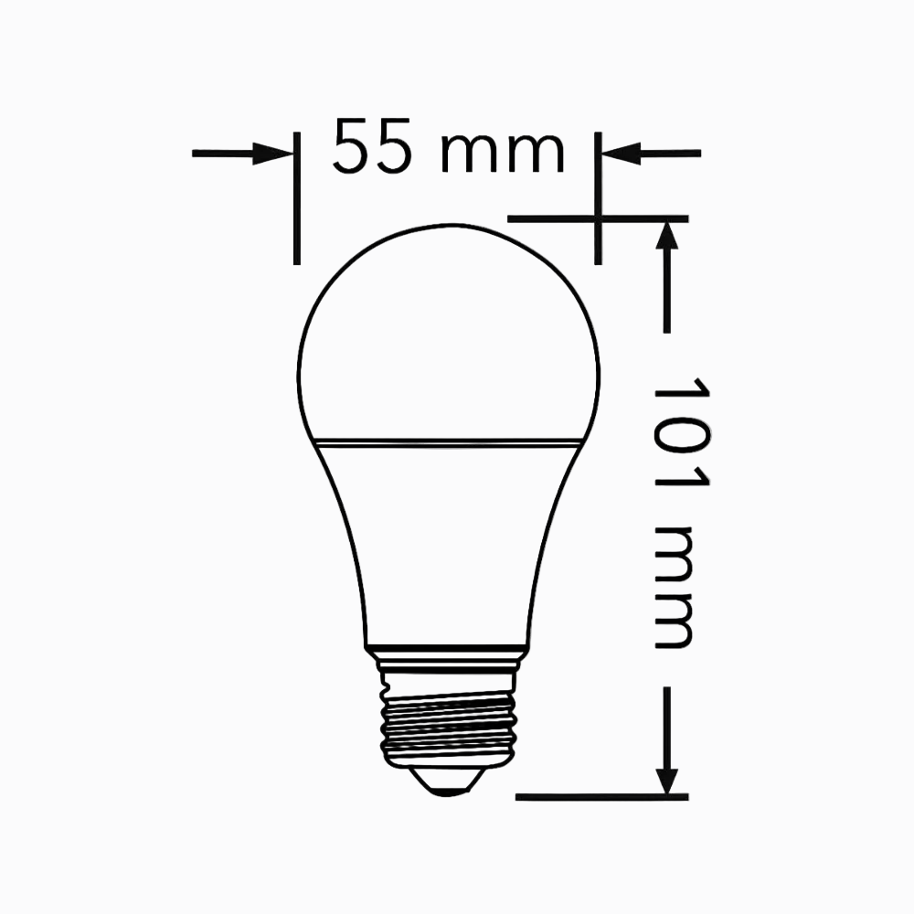 KIT DE 53 PIEZAS DE FOCO LED TECNOLITE 5W LUZ SUAVE CALIDA BASE E27