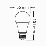 KIT DE 53 PIEZAS DE FOCO LED TECNOLITE 5W LUZ SUAVE CALIDA BASE E27