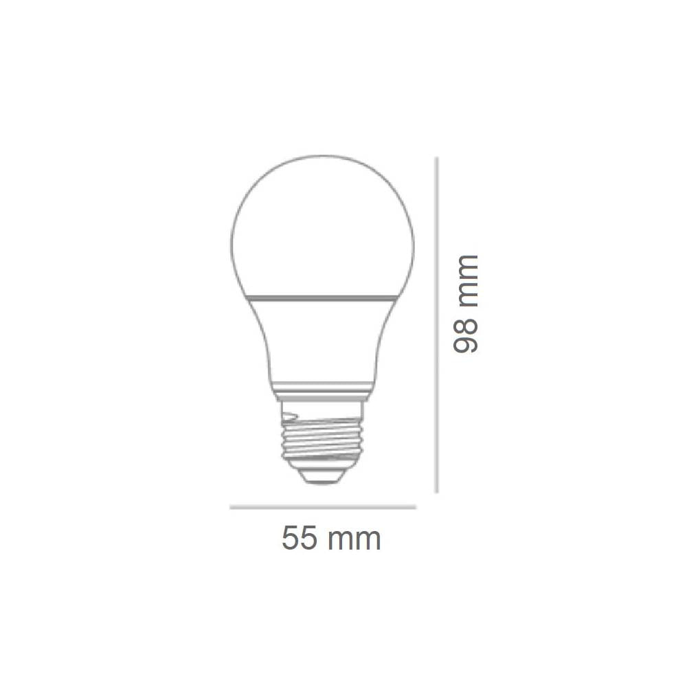 KIT DE 9 PIEZAS DE PAQUETE DE TRES FOCOS LED TECNOLITE 8.5W LUZ DE DIA BASE E27