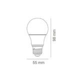 KIT DE 9 PIEZAS DE PAQUETE DE TRES FOCOS LED TECNOLITE 8.5W LUZ DE DIA BASE E27