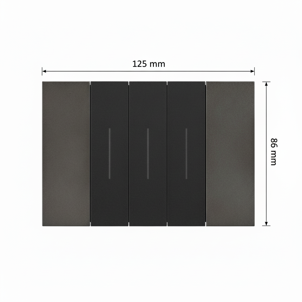 PLACA METALICA COLOR SPACE 3 MODULO MCA LIVING NOW