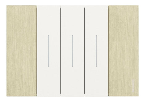 PLACA METALICA COLOR ORO 3 MODULO MCA LIVING NOW