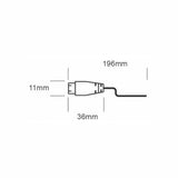 KIT DE 25 PIEZAS DE CONECTOR DE ALIMENTACION NEGRO