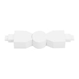 KIT DE 12 PIEZAS DE CONECTOR FLEXIBLE LATERAL 240 BLANCO ADLFCLEDCLB