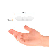 KIT DE 12 PIEZAS DE CONECTOR FLEXIBLE LATERAL 240 BLANCO ADLFCLEDCLB