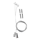 KIT DE 13 PIEZAS DE CABLE DE ACERO PARA SUSPENDER 1 M