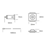 KIT DE 13 PIEZAS DE CABLE DE ACERO PARA SUSPENDER 1 M