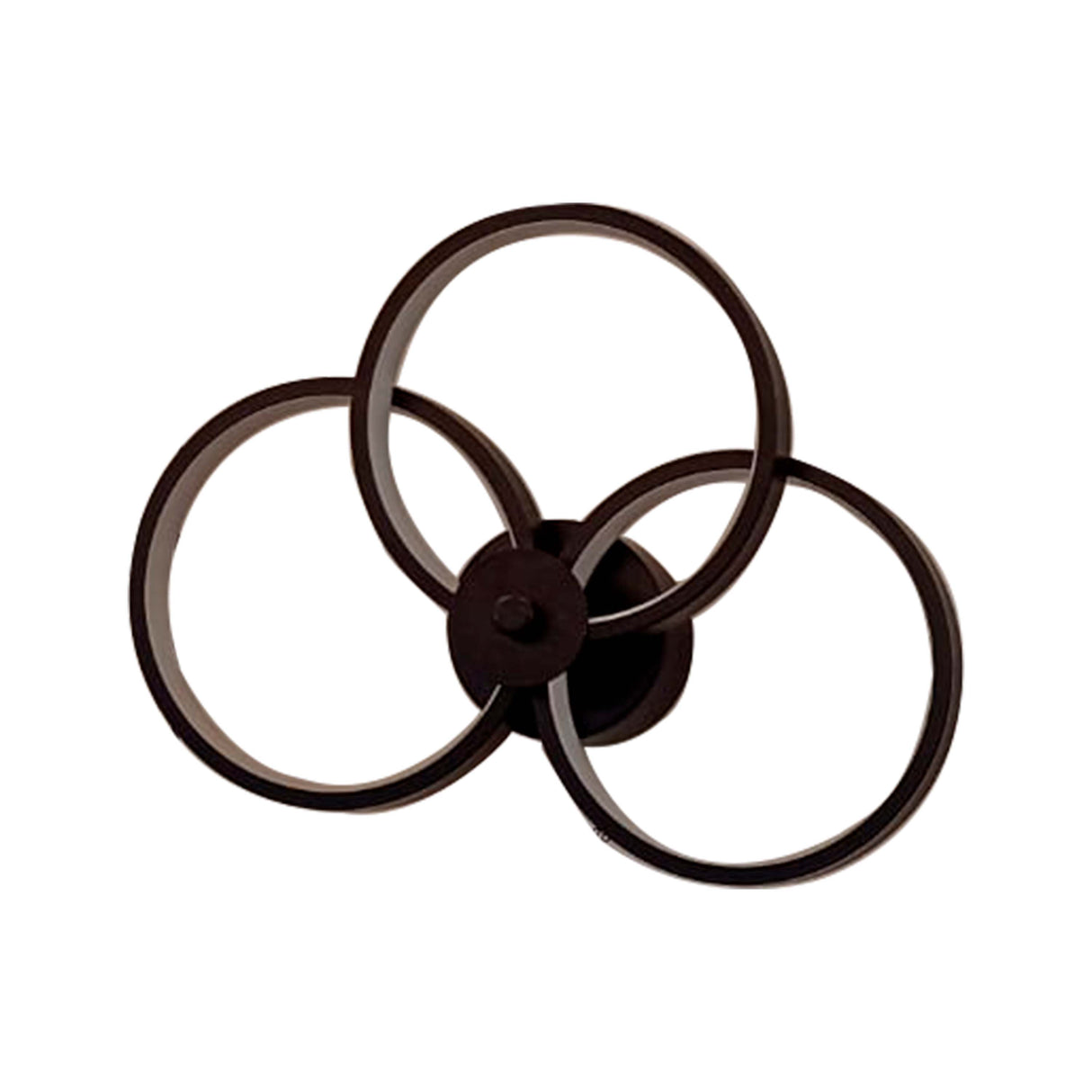 ARBOTANTE LED TRIPLE CIRCULO 50W NEGRO *** EXHIBIDO ***