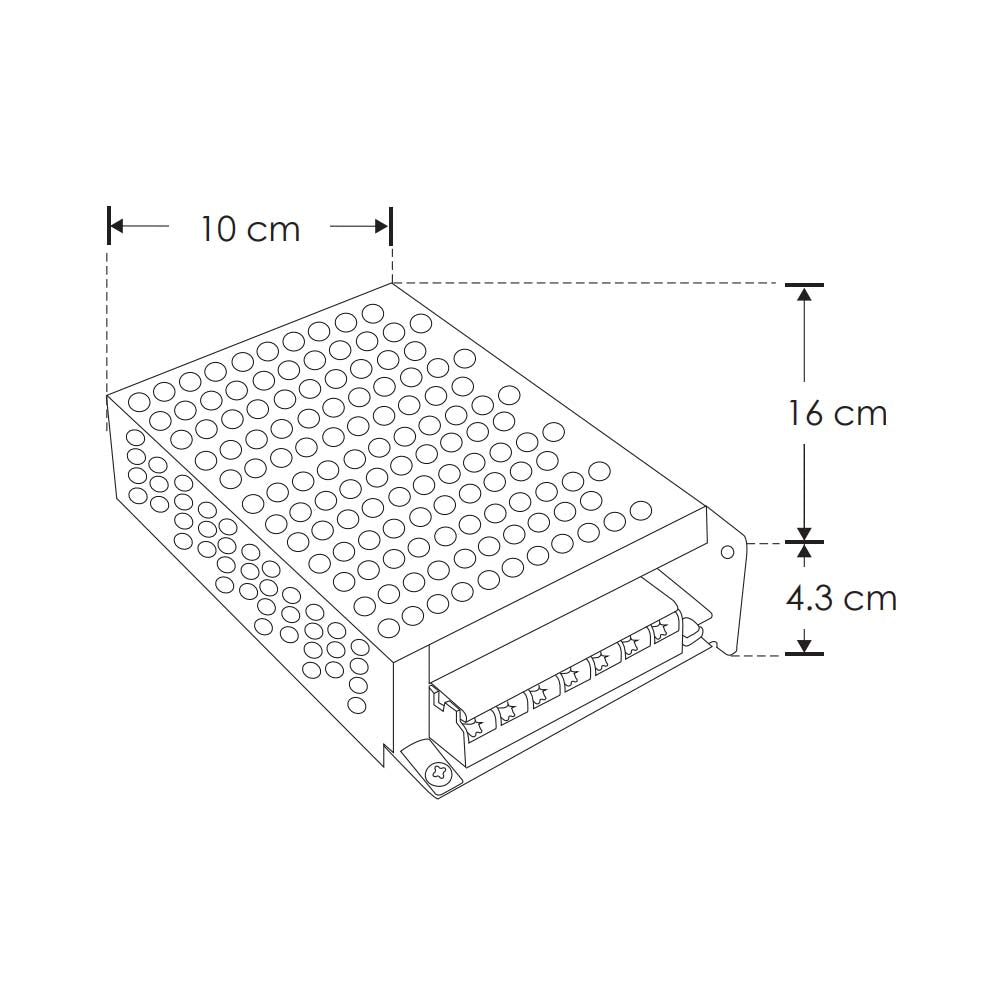 KIT DE 2 FUENTES DE PODER CONMUTADAS PARA TIRA EXTRAPLANA DE LED 100W 110-220 VOLTS IP20 GRIS TLAPPS