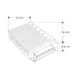 KIT DE 2 FUENTES DE PODER CONMUTADAS PARA TIRA EXTRAPLANA DE LED 100W 110-220 VOLTS IP20 GRIS TLAPPS