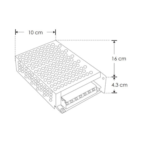 KIT DE 2 FUENTES DE PODER CONMUTADAS PARA TIRA EXTRAPLANA DE LED 100W 110-220 VOLTS IP20 GRIS TLAPPS