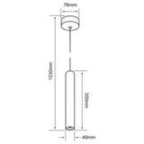 KIT DE 2 PIEZAS DE LAMPARA DE INTERIOR TECNOLITE EPSILON PARA SUSPENDER BASE E27