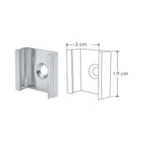 KIT DE 3 PAQUETES DE PERFIL PARA TIRA EXTRAPLANA LED CON CEJA (PERFIL RECTO ALUMINIO 2M + MICA DIFUSA 2M + 2 TAPAS LATERALES +  2 GRAPAS DE EMPOTRAR O SOBREPONER IP20) ILUMILEDS