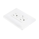 KIT DE 2 CONTACTOS DÚPLEX 2 POLOS CON FALLA A TIERRA BLANCO ALPHA ESTEVEZ