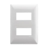 KIT DE 13 PLACAS DE 2 MODULOS COLOR PLATA LINEA ALPHA ESTEVEZ