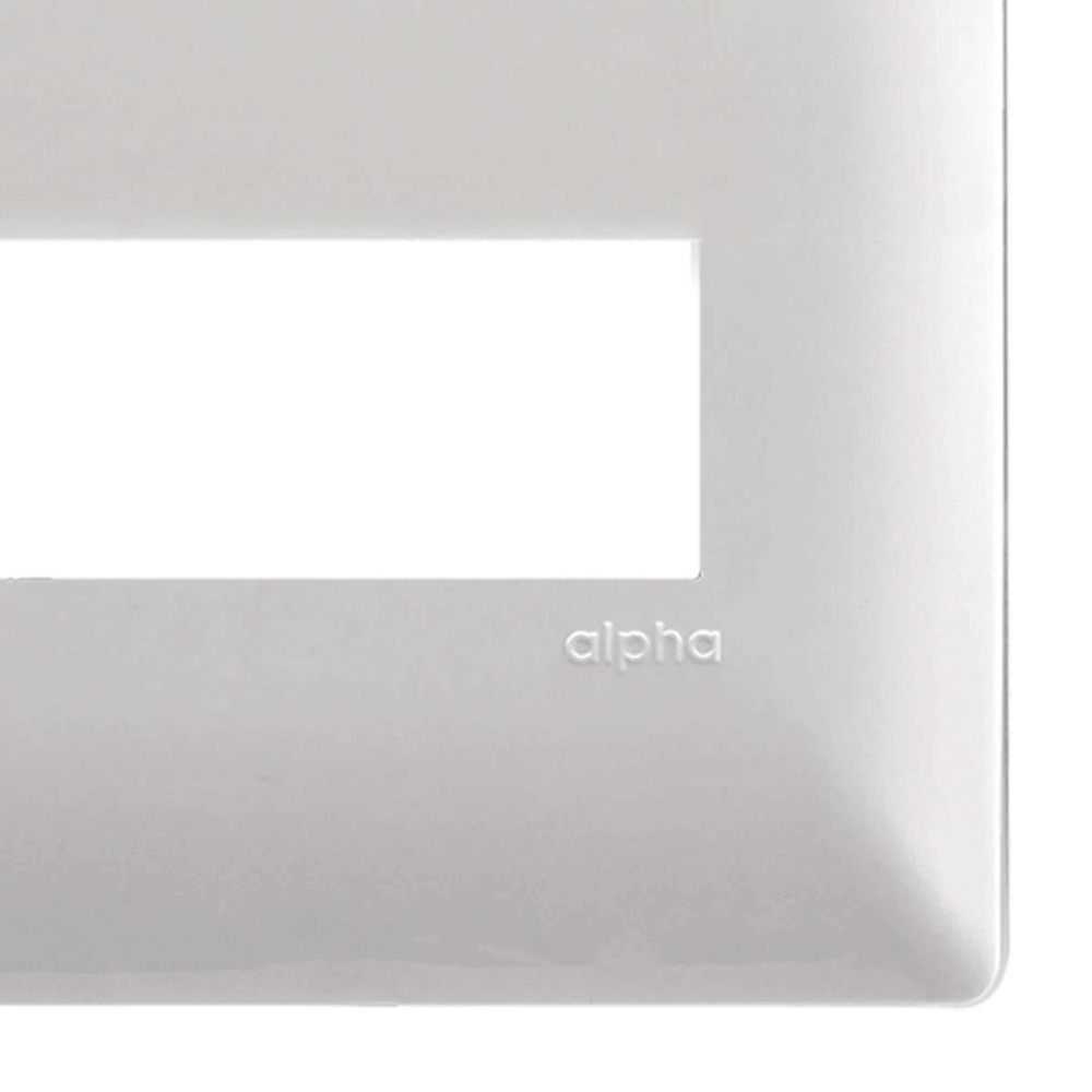 KIT DE 13 PLACAS DE 2 MODULOS COLOR PLATA LINEA ALPHA ESTEVEZ