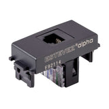 KIT DE 10 TOMAS TELEFONICAS DE 6 HILOS RJ11 EN COLOR NEGRO LINEA ALPHA ESTEVEZ