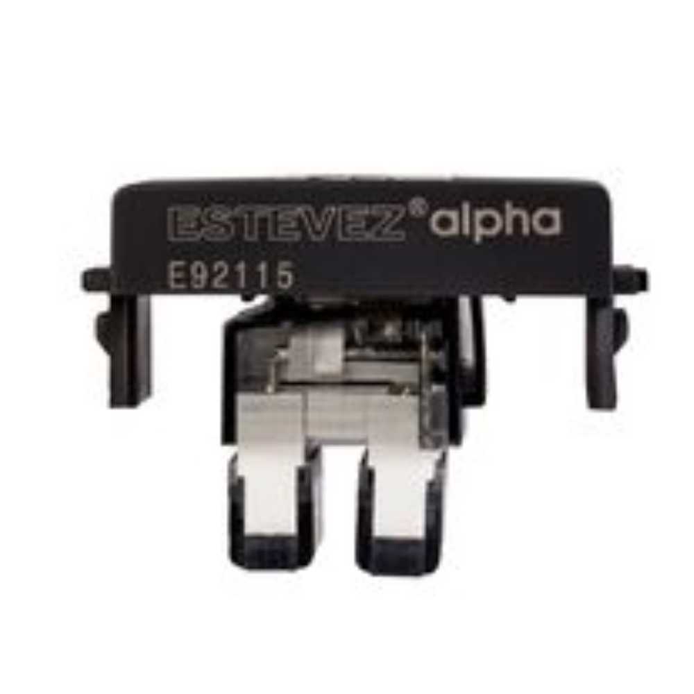 KIT DE 4 TOMAS DE COMPUTO DE 8 HILOS RJ45 COLOR NEGRO LINEA ALPHA ESTEVEZ