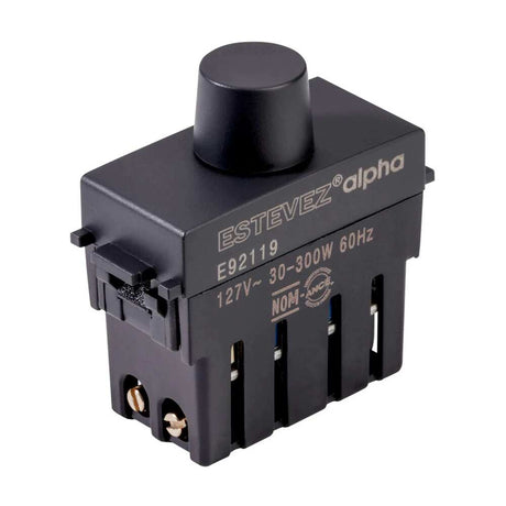 KIT DE 2 ATENUADORES DE LUZ ROTATIVO 1 MODULO EN COLOR NEGRO LINEA ALPHA ESTEVEZ