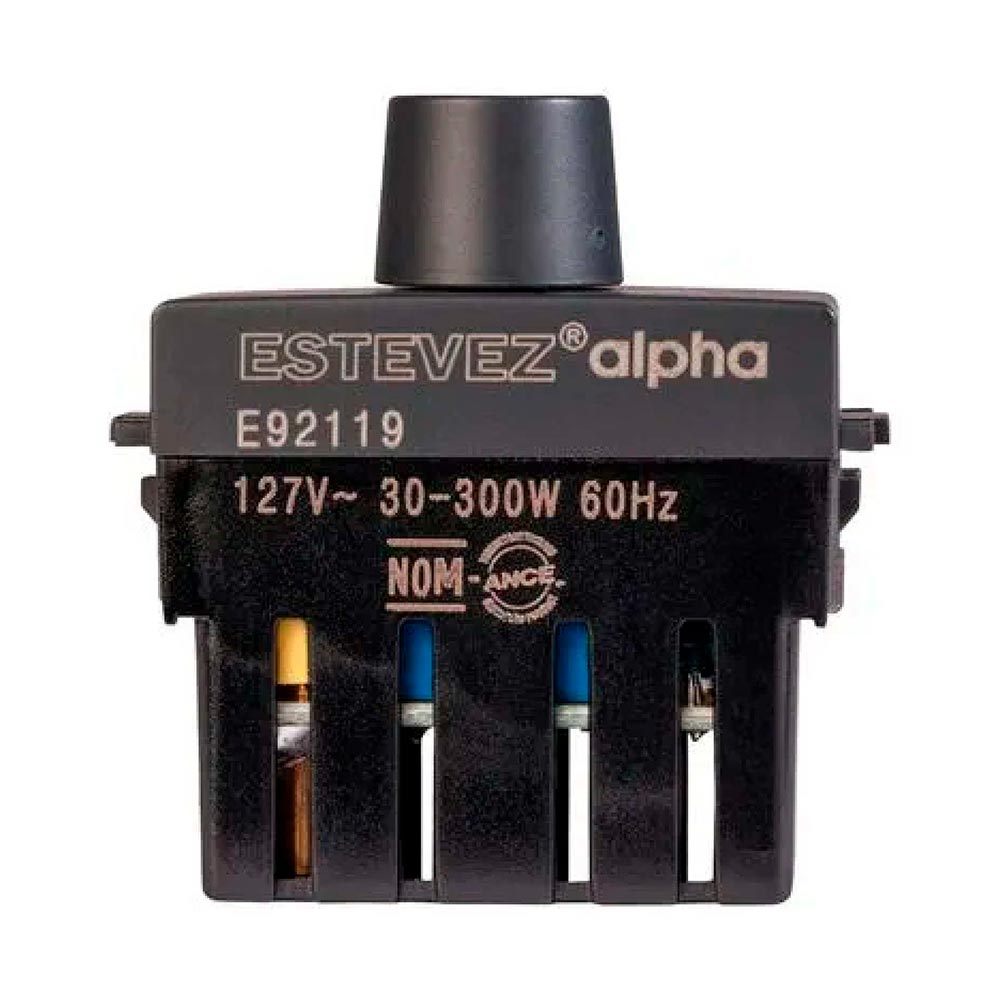 KIT DE 2 ATENUADORES DE LUZ ROTATIVO 1 MODULO EN COLOR NEGRO LINEA ALPHA ESTEVEZ