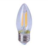 KIT DE 13 PIEZAS DE FOCO FILAMENTO LED TECNOLITE TIPO VELA ATENUABLE 4.5W LUZ SUAVE CALIDA BASE E27